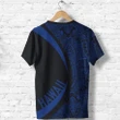 Hawaii Turtle Polynesian T-shirt - Circle Style - Blue - AH J9 - Alohawaii