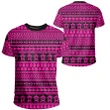 Polynesian Tattoo Tribal Pink T-Shirt - AH - JR - Alohawaii