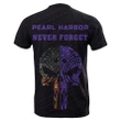 Hawaii Kakau Polynesian T-Shirt - National Pearl Harbor Remembrance Day - Purple - AH - J6 - Alohawaii
