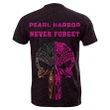 Hawaii Kakau Polynesian T-Shirt - National Pearl Harbor Remembrance Day - Pink - AH - J6 - Alohawaii