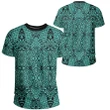 Polynesian Lauhala Mix Turquoise T-Shirt - AH - JR - Alohawaii