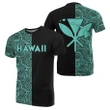 Hawaii Kanaka Polynesian T-shirt The Half Turquoise - AH - J3 - Alohawaii