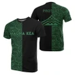 Hawaii Mauna Kea Polynesian T-shirt The Half Green - AH - J3 - Alohawaii