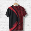 Hawaii T-shirt -  Circle Style Red - AH - J4 - Alohawaii
