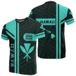 Kanaka Polynesian T-Shirt Turquoise - Morale Style - J1 - Alohawaii