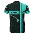 Kanaka Polynesian T-Shirt Turquoise - Morale Style - J1 - Alohawaii