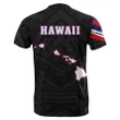 Hawaii Flag Polynesian T-shirt Black - AH - J7 - Alohawaii