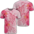 Hawaii Turtle Hibiscus Vintage Pink T-Shirt - AH - J4R