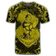 Hawaii Anchor Hibiscus Flower Vintage T-Shirt - AH - Yellow - J5R | AH - Hawaiian T-Shirt For Men - Hawaiian T-Shirt For Women - Hawaii T-Shirt For Men - Hawaii T-Shirt For Women