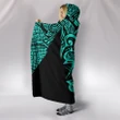 Hawaii Turtle Polynesian Hooded Blanket - Turquoise - Armor Style - AH J9 - Alohawaii