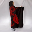 Anchor Red Poly Tribal Hooded Blanket - AH - J1 - Alohawaii