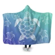 Alohawaii Clothing - Hawaiian Turtle In The Sea Polynesian Hooded Blanket