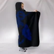 Anchor Blue Poly Tribal Hooded Blanket - AH - J1 - Alohawaii