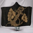 Alohawaii Clothing - Anchor Gold Poly Tribal Hooded Blanket