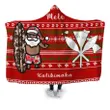 Alohawaii Clothing - Hawaii Christmas Santa Claus Surf Hooded Blanket - Fun Style
