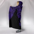 Hawaii Turtle Polynesian Hooded Blanket - Purple - Armor Style - AH J9 - Alohawaii