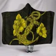 Alohawaii Clothing - Anchor Yellow Poly Tribal Hooded Blanket