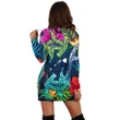 Hawaii Shark Tropical Color Hoodie Dress - AH - J4R - Alohawaii