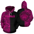 Alohawaii Clothing - Polynesian Madame Pele Kanaka Maoli Hawaii Hoodie The Half Pink - AH - J7