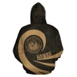 Hawaii Coat Of Arms Roll In My Heart Hoodie Gold - AH - J7 - Alohawaii