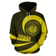 Hawaii Coat Of Arms Roll In My Heart Hoodie Yellow - AH - J7 - Alohawaii