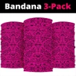 Polynesian Culture Pink Bandana 3-Pack - AH - J1 - Alohawaii