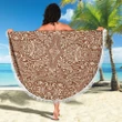 Polynesian Tribal Beach Blanket Brown - AH - J1 - Alohawaii