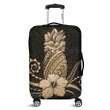 Alohawaii Accessory - Hawaii Polynesian Pineapple Hibiscus Luggage Covers - Gold