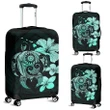 Alohawaii Accessory - Hibiscus Plumeria Mix Polynesian Turquoise Turtle Luggage Covers
