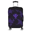 Alohawaii Accessory - Polynesian Turtle Hammerhead Shark Ray Kanaka Hawaii Luggage Covers Circle Purple