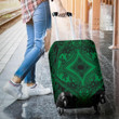 Polynesian Plumeria Mix Green Black Luggage Covers - AH - J11 - Alohawaii