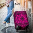 Polynesian Plumeria Mix Pink Black Luggage Covers - AH - J11 - Alohawaii