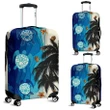 Alohawaii Accessory - Hawaiian Sea Turtle Symbol Palm Luggage Covers