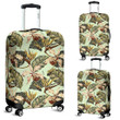 Alohawaii Accessory - Hawaii Vintage Tropical Jungle Leaves Orchid Bird Luggage Cover