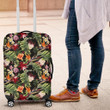 Hawaii Tropical Flowers Watercolor Luggage Cover - AH - J1 - Alohawaii