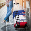 Hawaii Flag Polynesian Luggage Cover - AH J4 - Alohawaii