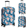 Alohawaii Accessory - Hawaii Tropical Hibiscus Blue Luggage Cover
