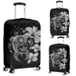 Alohawaii Accessory - Hibiscus Plumeria Mix Polynesian Gray Turtle Luggage Covers