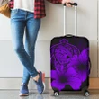 Hawaii Hibiscus Luggage Cover - Turtle Map - Purple - AH J9 - Alohawaii