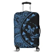 Alohawaii Accessory - Hawaiian Map Gecko Tattoo Kakau Polynesian Luggage Covers Pastel Blue