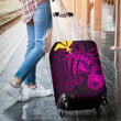 Hawaii Hibiscus Luggage Cover - Harold Turtle - Pink - AH J9 - Alohawaii