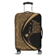 Alohawaii Accessory - Hawaiian Map Manta Ray Polynesian Luggage Covers - Gold