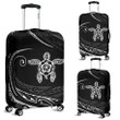 Alohawaii Accessory - Hawaii Turtle Hibiscus Luggage Covers - White - Frida Style