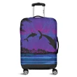 Alohawaii Accessory - Hawaiian Dolphin In Night Polynesian Luggage Covers