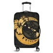 Alohawaii Accessory - Hawaiian Map Hibiscus Turtle Polynesian Moon Luggage Covers Gold