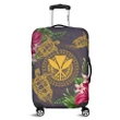 Alohawaii Accessory - Hawaii Kanaka Turtle Hibiscus Plumerian Polynesia Luggage Covers - Alena Style Purple