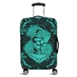 Alohawaii Accessory - Hawaii Anchor Hibiscus Flower Vintage Luggage Covers Turquoise