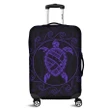 Alohawaii Accessory - Hawaiian Map Turtle Wave Polynesian Luggage Covers Purple