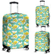 Alohawaii Accessory - Tropical Plumeria Blue Luggage Cover