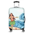 Alohawaii Accessory - Hawaiian Hula Dance Cartoon Hibiscus Wave Luggage Covers